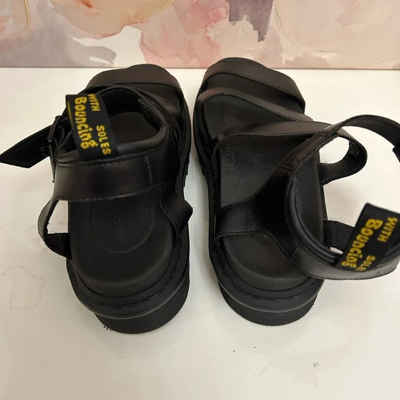 ! Dr. Martens Blaire Women's Brando Leather Sandals Black Size 7 - Picture 5 of 8